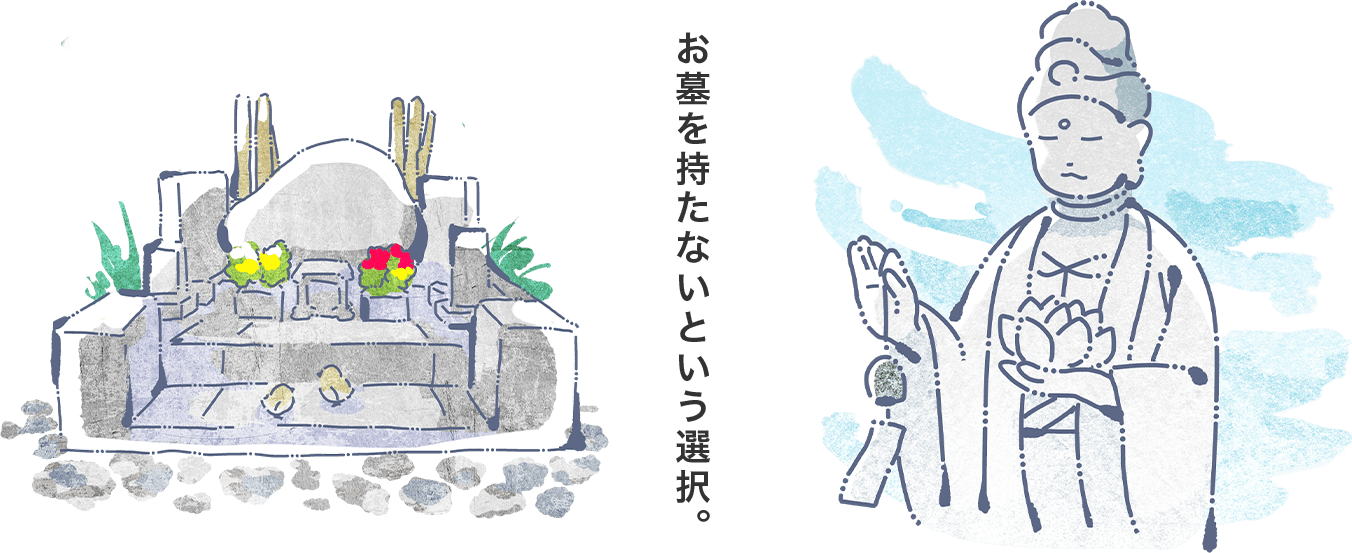 お墓を持たないという選択。